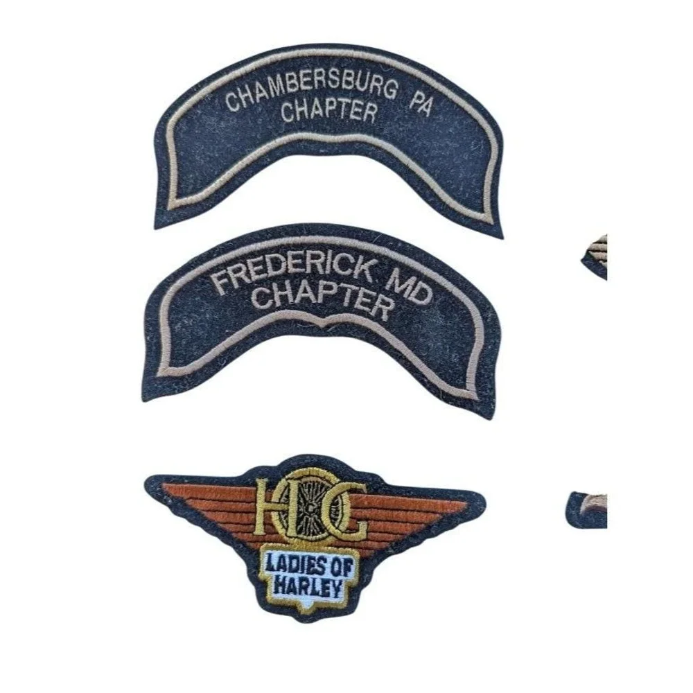 5 Lot Harley Davidson Owners Group Patches 2001 HOG Ladies Frederick MD Chambers